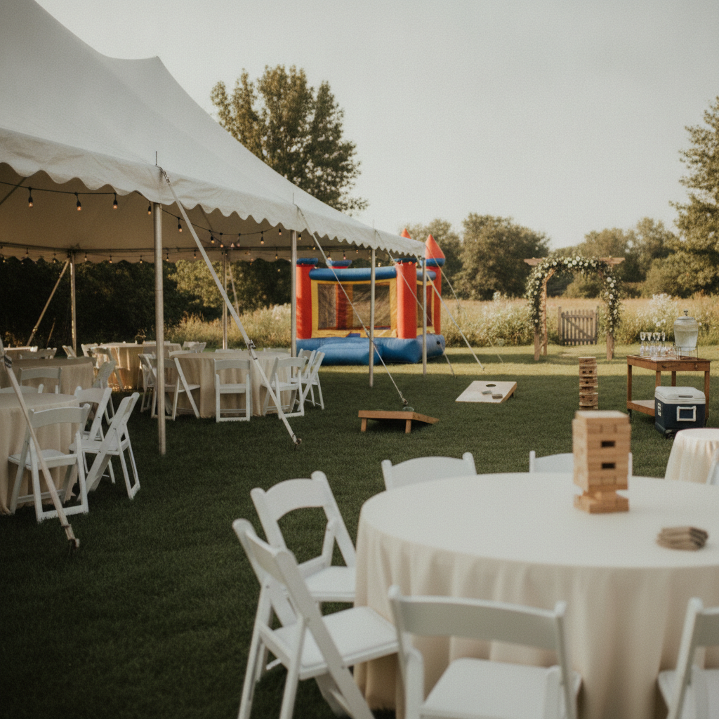 Backyard Party Rentals - No Face and No Text